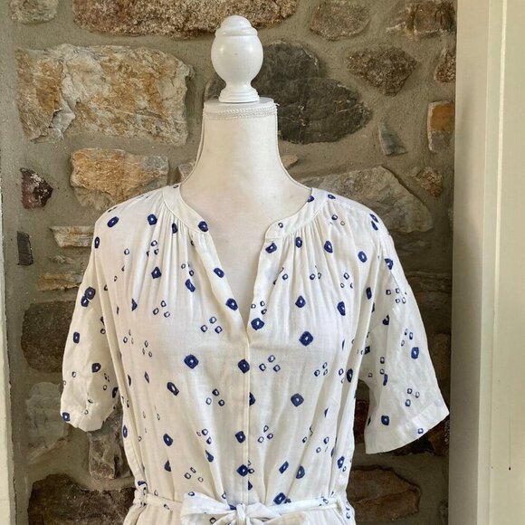 Xirena Cotton V Neck Short Sleeve Mini Dress $253 Womens Extra Small - Picture 4 of 12